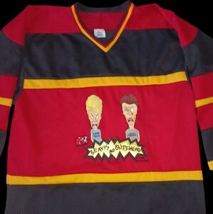 MTV Beavis and Butthead Jersey 1994 Vintage XL Black Friday/ Cyber Monday sale